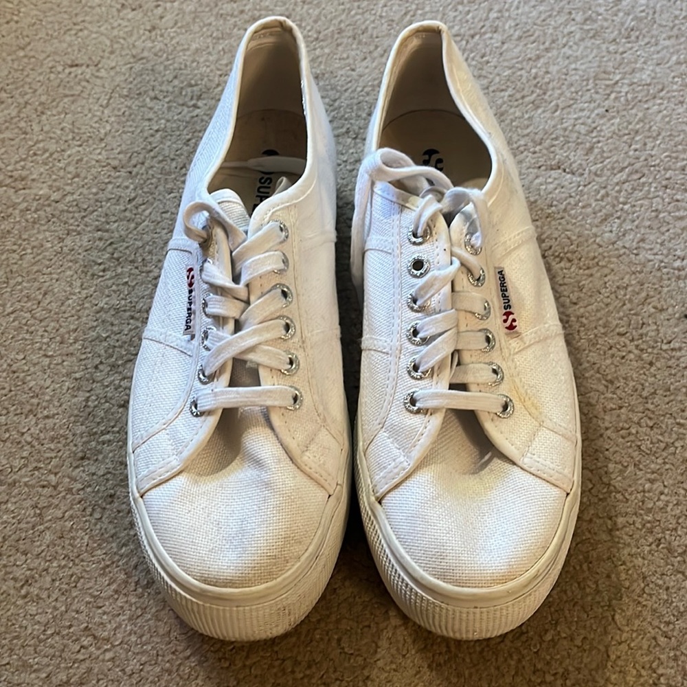 SUPERGA PLATFORM SNEAKERS size 10